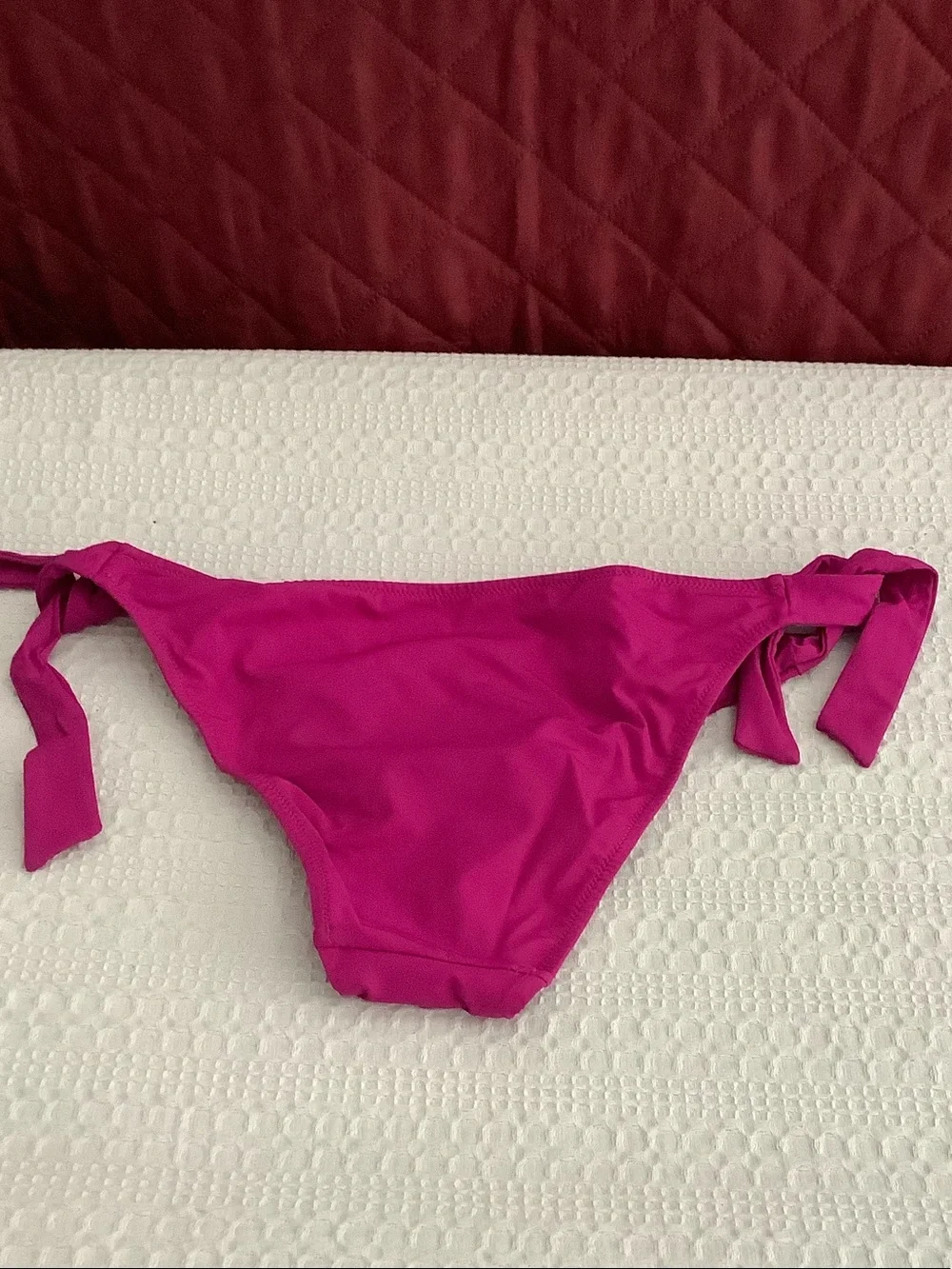 La Perla Fuchsia Tie-Side Bikini Bottoms